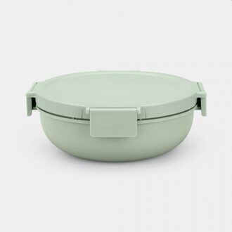 Brabantia Make & Take salade lunchkom 1,3 liter, kunststof - Jade Green Groen