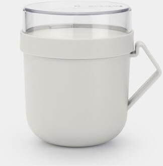 Brabantia Make & Take soepbeker 0,6 liter, kunststof - Light Grey Grijs