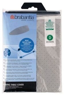 Brabantia Metallic strijkplankovertrek toplaag D - 135 x 45 cm Zilverkleurig