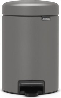 Brabantia NewIcon Mineral Pedaalemmer 3 Liter Grijs