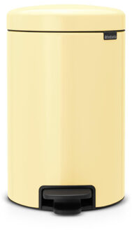 Brabantia NewIcon Pedaalemmer - 12 liter - kunststof binnenemmer - mellow yellow 233807