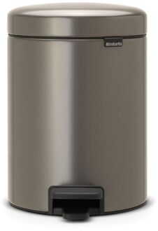 Brabantia NewIcon Pedaalemmer 5 Liter Grijs