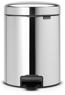 Brabantia NewIcon Pedaalemmer 5 Liter Zilver