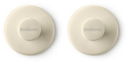 Brabantia ReNew Handoekhaken - set van 2 - soft beige 223761 Soft Beige mat