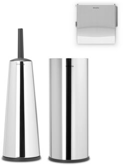 Brabantia ReNew Toiletaccessoires - Set van 3 Zilver