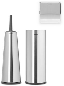 Brabantia ReNew Toiletaccessoires - Set van 3 Zilver