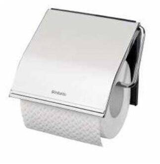 Brabantia ReNew Toiletrolhouder met klep - Brilliant steel