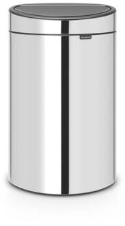 Brabantia Touch Bin Afvalemmer 40 Liter Zilver