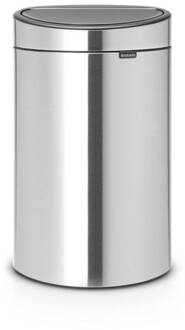 Brabantia Touch Bin Afvalemmer 40 Liter Zilver