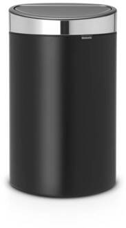 Brabantia Touch Bin Afvalemmer 40 Liter Zwart