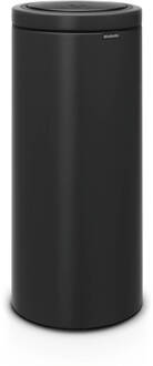 Brabantia Touch Bin Flat Top Afvalemmer 30 Liter Met Kunststof Binnenemmer - Matt Black