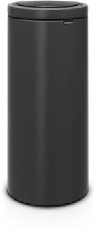 Brabantia Touch Bin Flat Top Afvalemmer 30 Liter Met Kunststof Binnenemmer - Mineral Infinite Grey Grijs