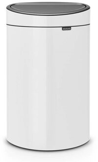 Brabantia Touch Bin New Afvalemmer 40 Liter Wit