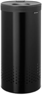 Brabantia Wasbox - 35 liter - kunststof deksel - uitneembare waszak - matt black/donker grijs 242342 Matt Black / Dark Grey