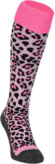 Brabo BC8450B Socks Cheetah Soft Pink - Soft Pink - Vrouwen - Maat 28-30