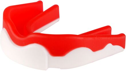Brabo bp7021 mouthguard sr trans rd/wh pe - Rood - One size