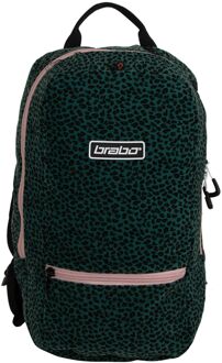 Brabo Fun Leopard Backpack blauw - ONE