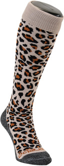 Brabo Socks Cheetah beige - bruin - zwart - 41-44