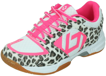 Brabo Tribute Indoor Hockeyschoenen Junior bruin - roze - wit - 34