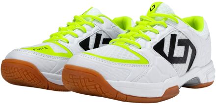 Brabo Tribute Indoor Hockeyschoenen Junior wit - lime groen - zwart - 36