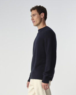 Bradley crew-neck sweater - maat L Blauw