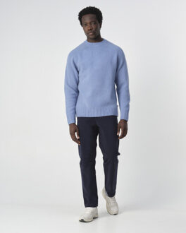 Bradley crew-neck sweater - maat L Blauw