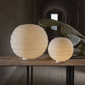 Braille - glazen tafellamp, 25 cm gematteerd