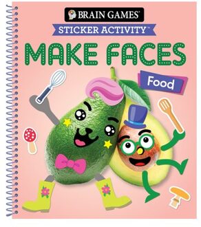 Brain Games - Sticker Activity - Make Faces: Food (Age 3 Years And Up): Volume 2 - Brain Games - - Publications International Ltd