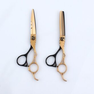 Brainbow Haar Snijden Schaar Kit 6 'Professionele Kapper Haar Knippen Scharen Schaar Scherpe Messen Kapper Kapsel set1-doos