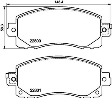 Brake Pad Set, Disc Brake 8db 8DB355039161