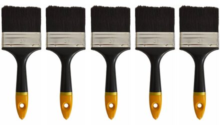 Brakeman Penselen Plastic Schilderij Toepassing Diy Art 1 ''2'' 3 ''4'' 1.5 ''2.5'' aquarel Borstel Differeent Grootte 3 duim 5stk