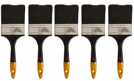 Brakeman Penselen Plastic Schilderij Toepassing Diy Art 1 ''2'' 3 ''4'' 1.5 ''2.5'' aquarel Borstel Differeent Grootte 4 duim 5stk