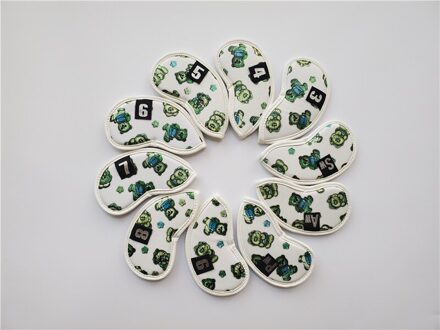 Brand 10Pcs Bear Golf Head Cover Golf Irons Head Cover 3-9PAS Wit Pu Golf Irons Head Cover