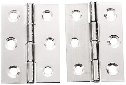 Brand 2Pcs Rvs 2 Inch 4.4X3.1Cm Kastdeur Scharnieren Hardware