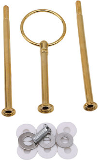 Brand 3 Tier Taart Fruitschaal Stand Handle Fitting Taart Plaat Stand Hardware Staaf Plaat Stand Cake Decorating Gereedschap goud