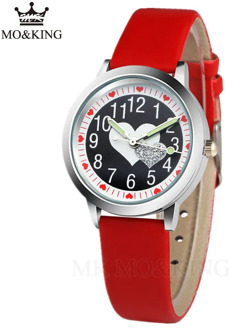 Brand Children's Watch Fashion 3D Love Cartoon Student Clock Leather Luminous Design Boys and Girls Watch Relogios Relogio New