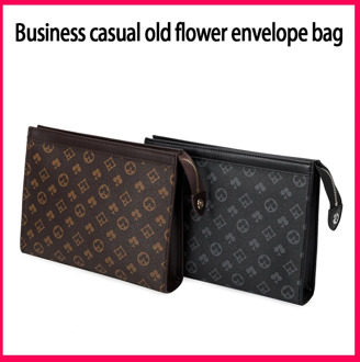 Brand Design Mens Clutch Wallet Large Capacity Plaid Design Clutch Handbag With Card Holder Purse Dropshipping