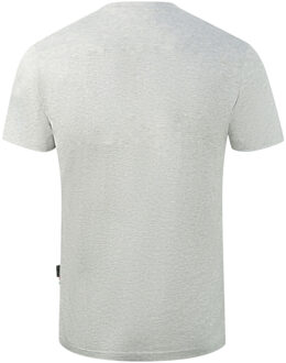 Brand Embossed Logo Grey T-Shirt Grijs - S