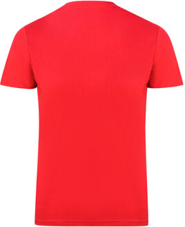 Brand Embossed Logo Red T-Shirt - maat Rood