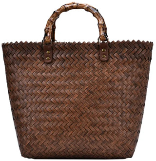 Brand Hand-woven Women Straw Bags Ladies Vintage Tote Handbags Big Bohemia Beach Bag Purse Large Capacity Summer Travel Handbag