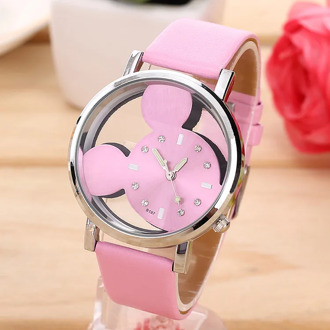 Brand leather quartz watch girl boy fashion bracelet watch cartoon girls watch kids watch watches cartoon watch watch box