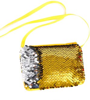Brand Leuke Sequin Kleine Tas Purse Schouder Crossbody Handtas Voor Kinderen Kids Portemonnees Goud