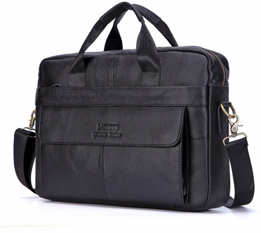 Brand Men Briefcase Genuine Leather Bag Cowhide Men Handbag Large Capacity Male Bag Laptop Messenger Bags Leather Shoulder Bags
