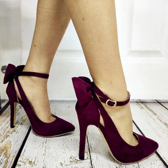 Brand New 2020 Big Size 43 Sexy Thin High Heels Sexy Wedding Party Sweet Bow tie Ladies Shoes Women Heeled Pumps