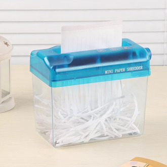 Brand New Mini Desktop Manual Paper Shredder Hand Cutting For Paper