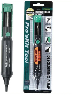 Brand ProsKit 8PK-366N-G Desoldering Pump Piston With Double Oil Seals Quick and Easy solder Residue (205mm) Free Shipping
