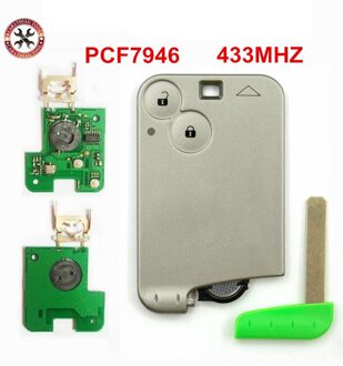 BRAND Remote Smart Card Key Voor RE-NAULT La-guna Key Card 2 Button card key 433 mhz