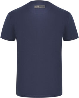 Brand Signature Logo Marineblauw T-shirt - maat Navy