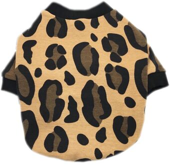 Brand Zachte Luipaard Print Hond Kleren Jas Kostuum Yorkshire Chihuahua Hond Kleding Kleine Puppy Hond Jas Xxl