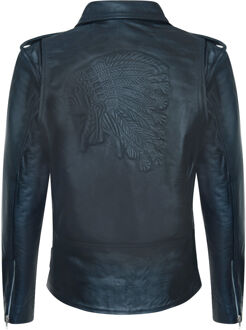 Brando rood Indiaas koeienhuid herenjack - Osasco Zwart - 2XL